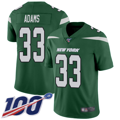 New York Jets Limited Green Youth Jamal Adams Home Jersey NFL Football #33 100th Season Vapor Untouchable